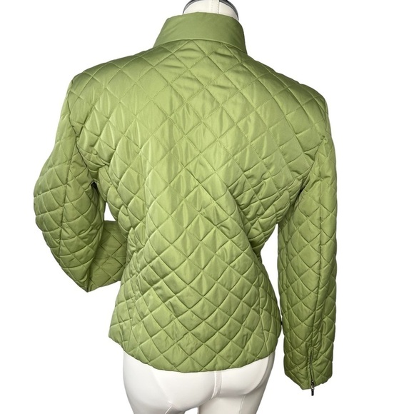 JUDITH HART COLLECTION Women's Quilted Puffer Zip-up Jacket Green Size S - Picture 3 of 11